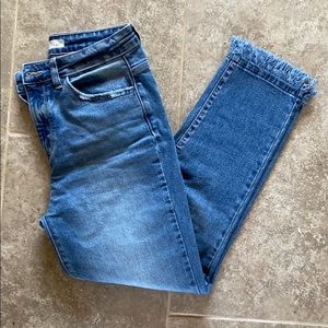 KanCan jeans frayed hem ankle jeans high waist